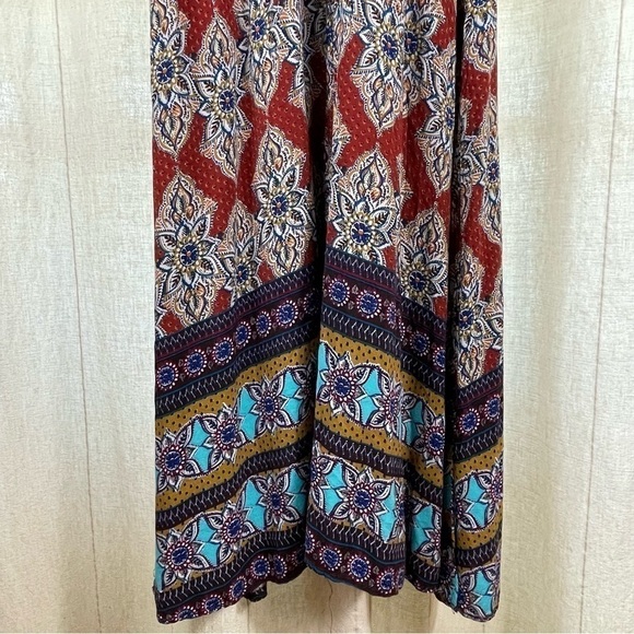 BOHEMIAN BOHO MAXI DRESS SIZE XS SPAGHETTI STRAP - Picture 10 of 14